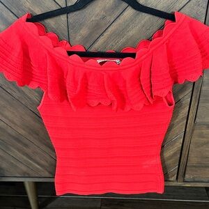 Alice + Olivia Scarlet Ruffled Blouse